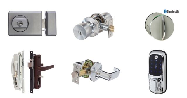 Various types of door locks