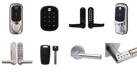 Various types of keyless door locks
