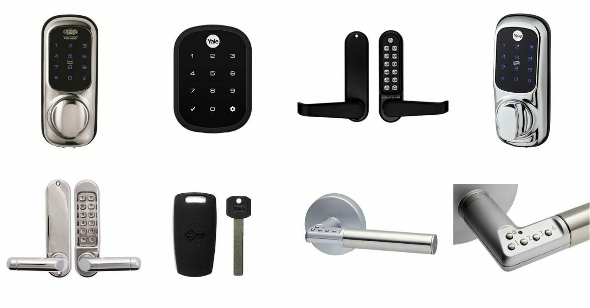 Various types of keyless door locks