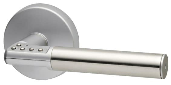 Image showing Lockwood Code Handle Keyless Lockset with combination buttons on handle